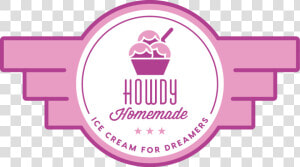 Howdy Homemade   Homemade Ice Cream Logo  HD Png Download