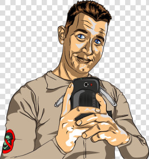 Menino Com Celular Png  Transparent Png