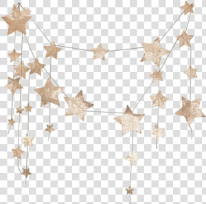 Numero 74 Falling Star Garland Gold  HD Png Download