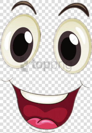 Free Png Cartoon Eyes And Mouth Png Image With Transparent   Cartoon Face Expression Png  Png Download