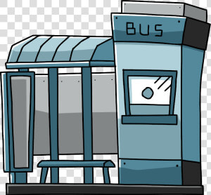 Thumb Image   Bus Station Cartoon Png  Transparent Png