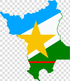 Flag Map Of Roraima   Bandeira De Roraima No Mapa  HD Png Download