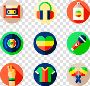 Reggae   Flat Icons Gallery  HD Png Download