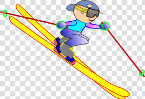 Skis Drawing Guy   Skier Clip Art  HD Png Download