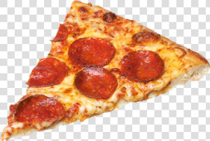Pepperoni Pizza Slice On A Plate  HD Png Download