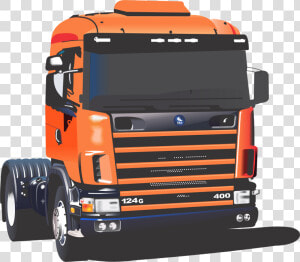 Transparent Truck Vector Clipart   Desenho Scania Em Cdr  HD Png Download