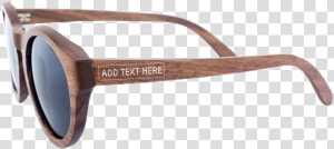 Walnut Wood Round Sunglasses Class   Plastic  HD Png Download