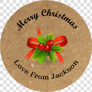 5 Of 8 Personalised Christmas Stickers Name Labels   Low Profile  HD Png Download