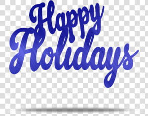Happy Holidays Text Metal Wall Art   Hoppy Holidays Text Transparent  HD Png Download