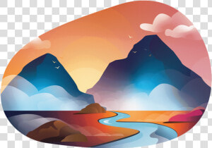 Mountains Gradient Color Gradient Design Opacity Texture   Illustration  HD Png Download