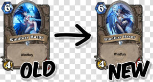 Windfury Harpy Art Change  HD Png Download