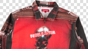 Supreme Scarface Denim Jacket Fw 17 The World Is Yours  HD Png Download