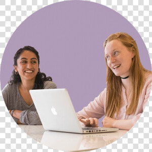Smiling A level Chemistry Tutor Working With Female   Sitting  HD Png Download