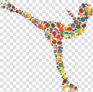 Colorful Ice Skating Woman Circles 3 Clip Arts   Figure Skating Clip Art  HD Png Download