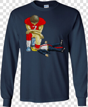 Colin Kaepernick Donald Trump Shirt  Hoodie  Tank   Kaepernick Kneels On Trump  HD Png Download
