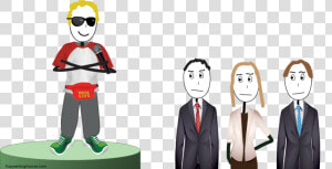 Trying Too Hard To Be Liked And Funny   Cartoon  HD Png Download