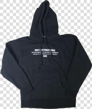 Obey Hooded Justice By The People Black  HD Png Download