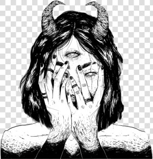 Collection Of Free Drawing Anime Dark Download On Png   Demon Drawings  Transparent Png