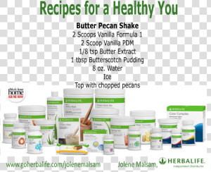 Butter Pecan Herbalife Shake  HD Png Download