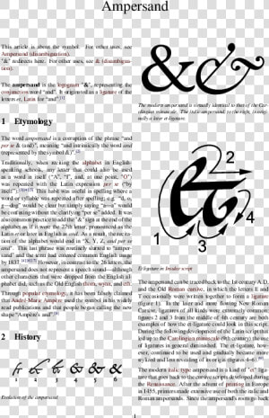 Ampersand  HD Png Download