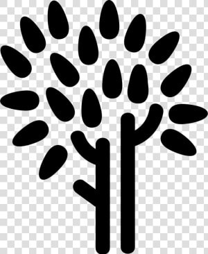 Tree Trunk And Leaves   Icon  HD Png Download