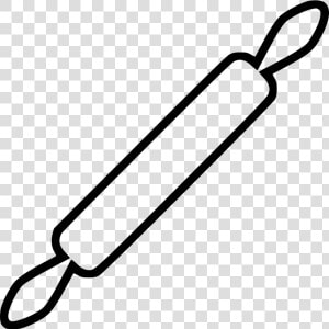 Rolling Pin   Rolling Pin Black And White  HD Png Download