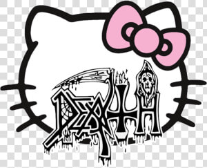  death  hk  hello  kitty  sanrio  punk  goth  gothic  HD Png Download