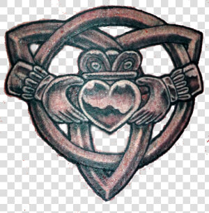 Los Anillos De Claddagh Son Un Símbolo Tradicional   Claddagh Ring Celtic Knot Tattoo  HD Png Download