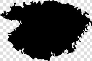 Paintbrush Black And White Silhouette   Illustration  HD Png Download