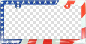 American Usa Flag Plastic License Plate Frame  HD Png Download