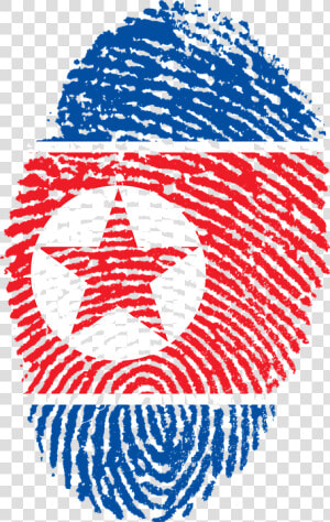 North Korea  Flag  Fingerprint  Country  Pride   Morocco Fingerprint  HD Png Download