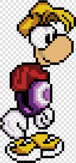 Pixel Art Rayman  HD Png Download