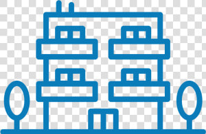 Line Diagram Of Buildings Two Storeys Or Higher  HD Png Download