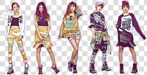 4minute Wallpaper Hd 2014 Kpop Wallpaper Collection   Fashion Illustration Of Kpop  HD Png Download