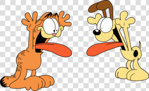 Garfield And Odie Png  Transparent Png