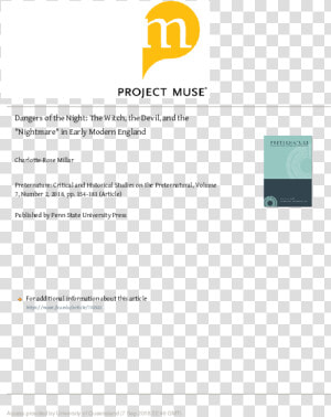 Project Muse  HD Png Download