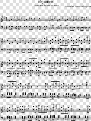 Transparent Objection Png   American Patrol Flute Sheet Music  Png Download