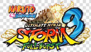 Naruto Ultimate Ninja Storm 3 Full Burst Logo  HD Png Download