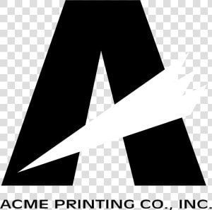 Acme Printing 01 Logo Black And White  HD Png Download