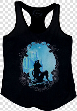 A Black Tanktop With A Centered Image Of Ariel   Active Tank  HD Png Download