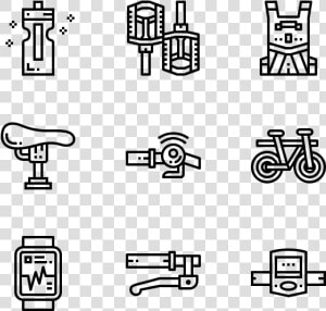 Cycling   Takeaway Icons  HD Png Download