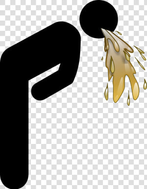 Clip Art Sick Stick People   Man Vomiting  HD Png Download