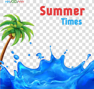 Summer Splash Background   Transparent Cartoons   Water Design Background Psd  HD Png Download
