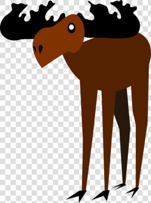 Giraffidae human Behavior wildlife   Moose  HD Png Download