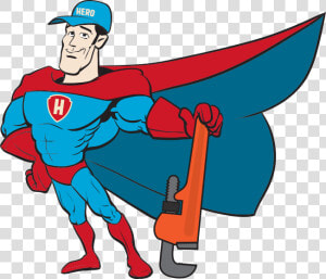Svg Royalty Free Download Plumber Clipart Maintenance   Hero Plumbing And Heating  HD Png Download