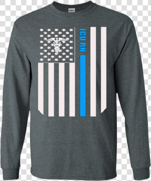 Icu Rn Distressed American Flag Nurse Apparel   T shirt  HD Png Download