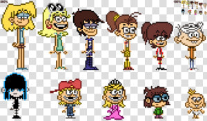 Transparent Spongebob Caveman Png   Pixel Art Lincoln Loud  Png Download