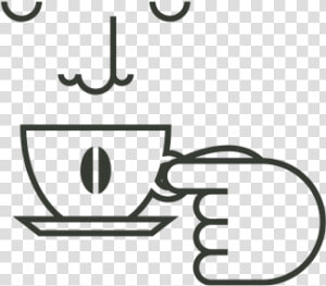 Coffee Tasting   Line Art  HD Png Download