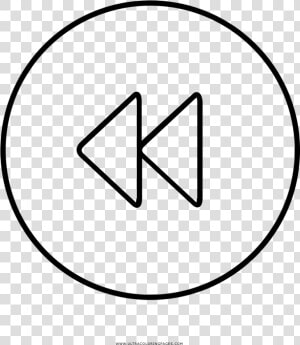 Rewind Coloring Page   Circle  HD Png Download