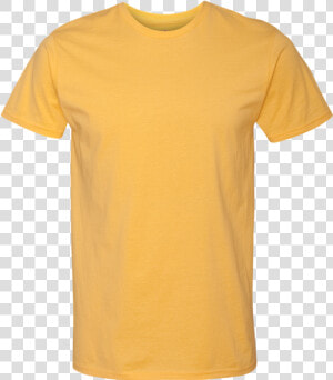 Yellow Gildan Shirt  HD Png Download